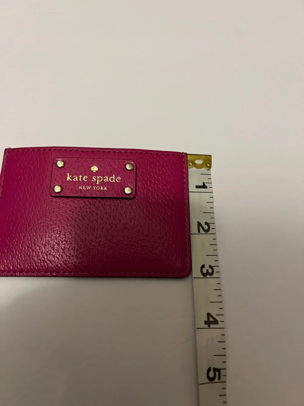 Kate Spade New York Bright Pink Card Case Wallet